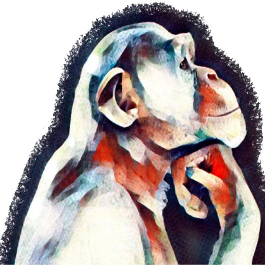 White Thinker Poster