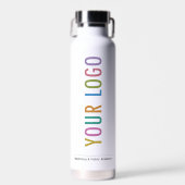 White Thor Water Bottle Company Logo Branded Trinkflasche (Vorne)