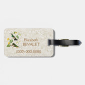 White Throat Mountain Gem Hummingbird Gepäckmarke Gepäckanhänger (Rückseite horizontal)