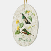 White Throated Mountain Gem Hummingbird Keramik Ornament (Links)