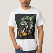 White Thunder: Motocross Legend T-Shirt (Vorderseite)
