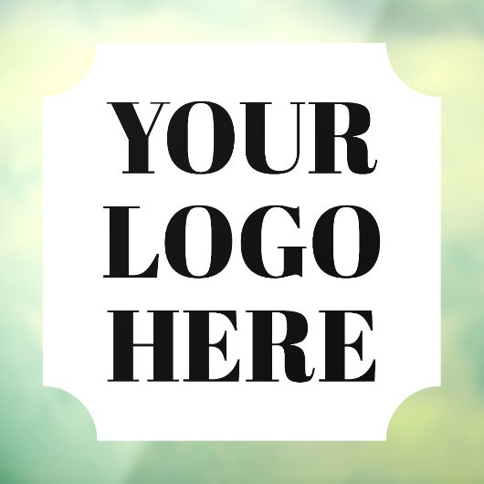 White Ticket Square Shape-Logo Fensteraufkleber (Blatt 3)