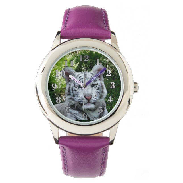 White Tiger Armbanduhr (Vorderseite)