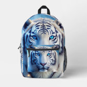 White Tiger Bedruckter Rucksack (Vorderseite)