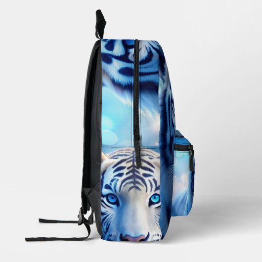 White Tiger Bedruckter Rucksack (Links)