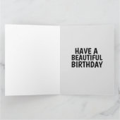WHITE TIGER BIRTHDAY GREETING CARD KARTE (Innenseite)