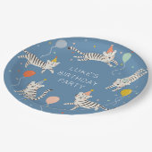 White Tiger Birthday Pappteller (Schrägansicht)