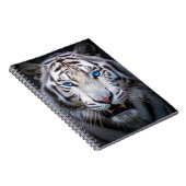 White Tiger Blue Eyes Notizblock (Rechte Seite)
