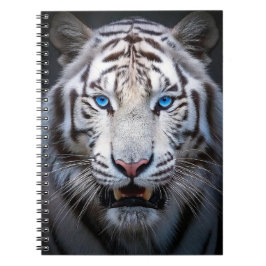 White Tiger Blue Eyes Notizblock