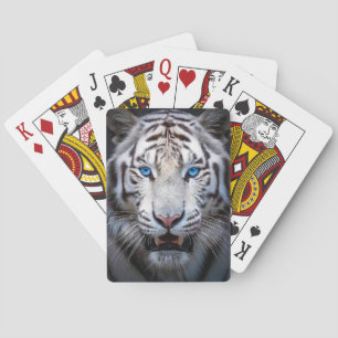 White Tiger Blue Eyes Spielkarten