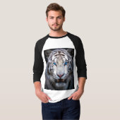 White Tiger Blue Eyes T-Shirt (Vorne ganz)