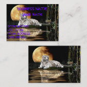 WHITE TIGER Business Card Visitenkarte (Vorne/Hinten)