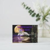 WHITE TIGER Business Card Visitenkarte (Stehend Vorderseite)