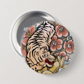 White Tiger Button (Vorne & Hinten)