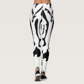 White Tiger Cartoon Leggings (Rückseite)