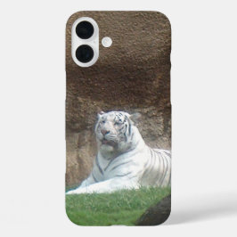 White Tiger iPhone 16 Plus Hülle