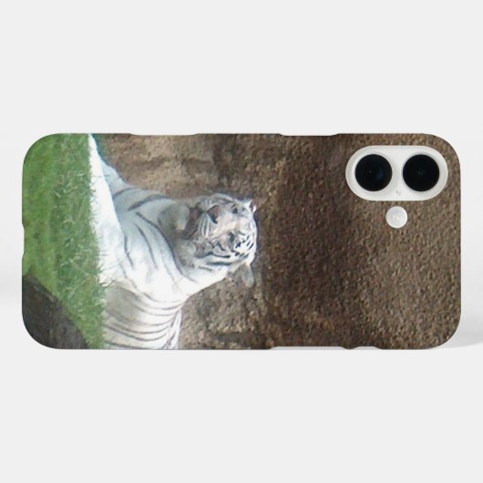 White Tiger Case-Mate iPhone Hülle (Rückseite (Horizontal))