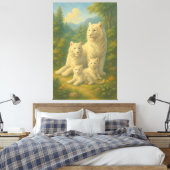 White Tiger • Dawn Forest Ancestral Family | ManJi Leinwanddruck (Insitu (Schlafzimmer))