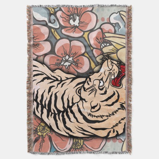 White Tiger Decke (Vorderseite Vertikal)