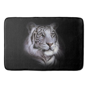White Tiger Face Badematte