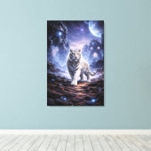 White Tiger Fantasy Art | Man Jiang Hong Art Serie Leinwanddruck (Insitu (Holzboden))