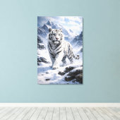 White Tiger Fantasy Art | Man Jiang Hong Art Serie Leinwanddruck (Insitu (Holzboden))
