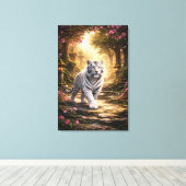 White Tiger Fantasy Art | Man Jiang Hong Art Serie Leinwanddruck (Insitu (Holzboden))