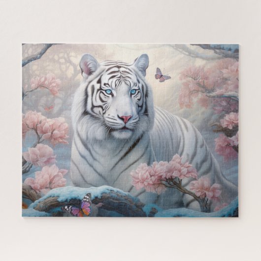 White Tiger Fantasy Art Puzzle (Horizontal)