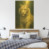  White Tiger Fine Art – Majestic Portrait Leinwanddruck (Insitu (Schlafzimmer))