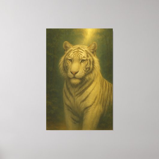  White Tiger Fine Art – Majestic Portrait Leinwanddruck (Vorderseite)