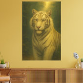  White Tiger Fine Art – Majestic Portrait Leinwanddruck (Insitu (Wohnzimmer))