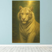  White Tiger Fine Art – Majestic Portrait Leinwanddruck (Insitu (Holzboden))