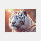 "White Tiger" Fleece Blanket, 30"x40" (Vorderseite (Horizontal))