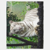 WHITE TIGER FLEECEDECKE (Vorderseite)