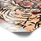 White Tiger Fotodruck (Ecke)