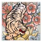White Tiger Fotodruck (Vorne)