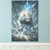 White Tiger – Frost King Ice Burst Descent – ManJi Leinwanddruck (Insitu (Holzboden))