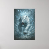 White Tiger – Frost King Ice Burst Descent – ManJi Leinwanddruck (Vorderseite)