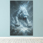 White Tiger – Frost King Ice Burst Descent – ManJi Leinwanddruck (Insitu (Holzboden))
