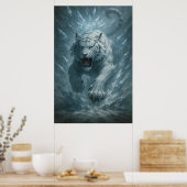 White Tiger – Frost King Ice Burst Descent – ManJi Poster (Küche)