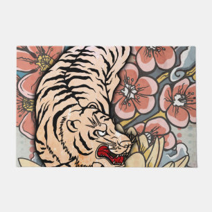 White Tiger Fußmatte
