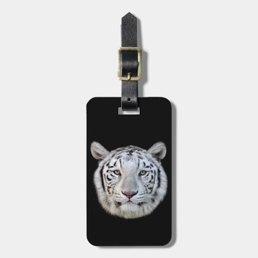 White tiger gepäckanhänger (Vorderseite vertikal)