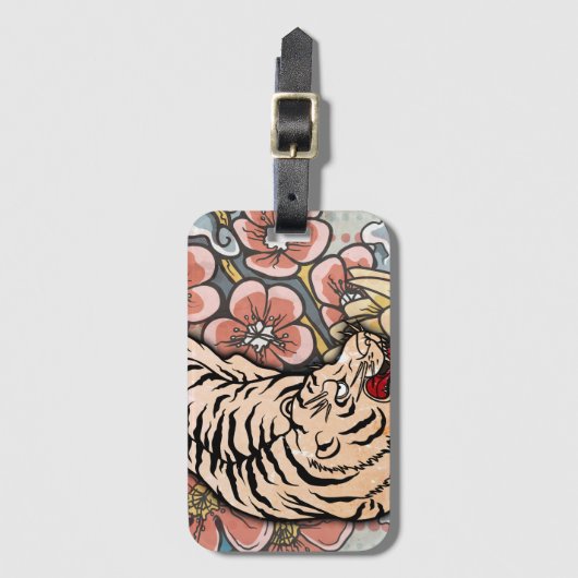 White Tiger Gepäckanhänger (Vorderseite Vertikal)