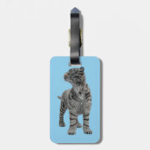 White Tiger Gepäckanhänger (Rückseite vertikal)