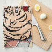 White Tiger Geschirrtuch (Viertel Falte)