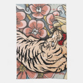 White Tiger Geschirrtuch (Vertikal)
