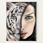 White Tiger Girl Planner Planer (Rückseite)