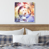 White Tiger Grunge Leinwanddruck (Insitu (Schlafzimmer))