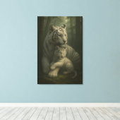 White Tiger – Guardian of Light – ManJiangHong Art Leinwanddruck (Insitu (Holzboden))