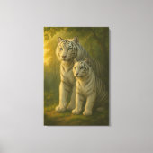 White Tiger – Guardian of Light – ManJiangHong Art Leinwanddruck (Vorderseite)